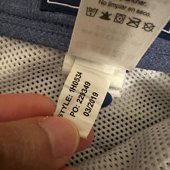 VINEYARD VINES Men's Chino Breaker Shorts Golf in Heather Blue - Picture 11 of 12